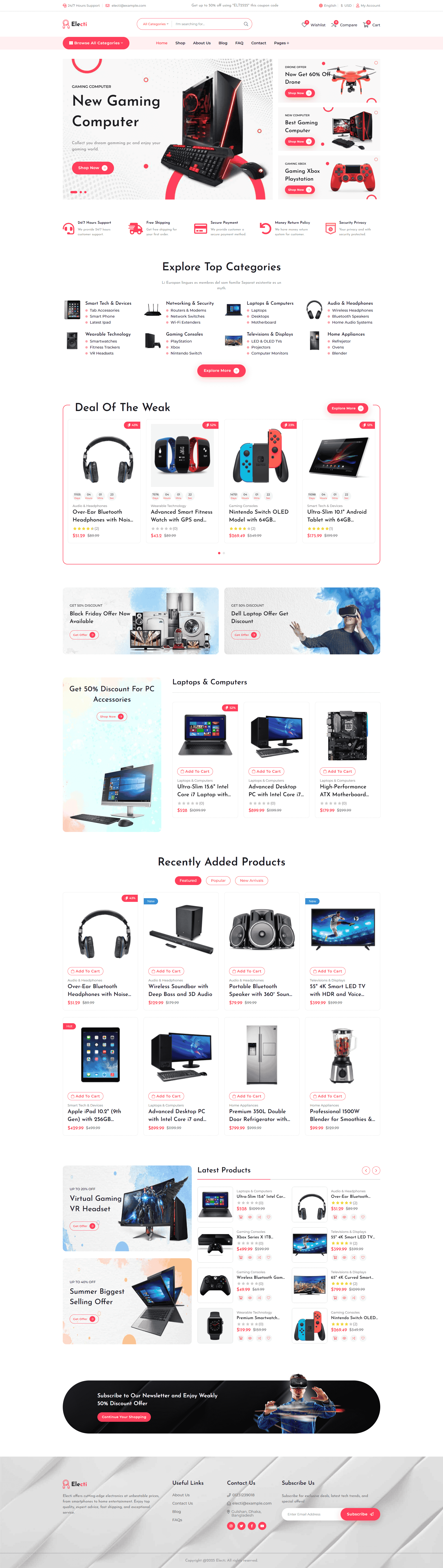 Electronics Theme Preview
